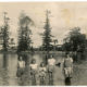 Heritage photo of people at lagoon