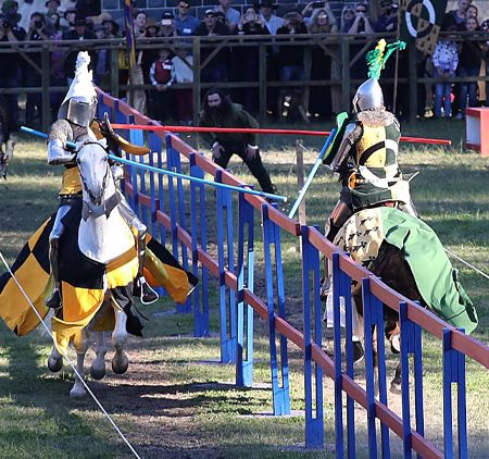 jousters go head to head